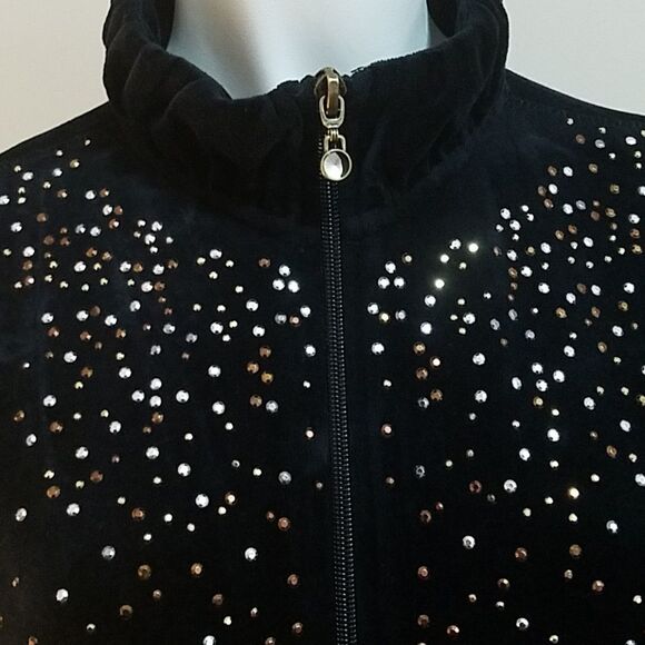Activology Black Rhinestone Jacket (Medium) - Picture 3 of 8